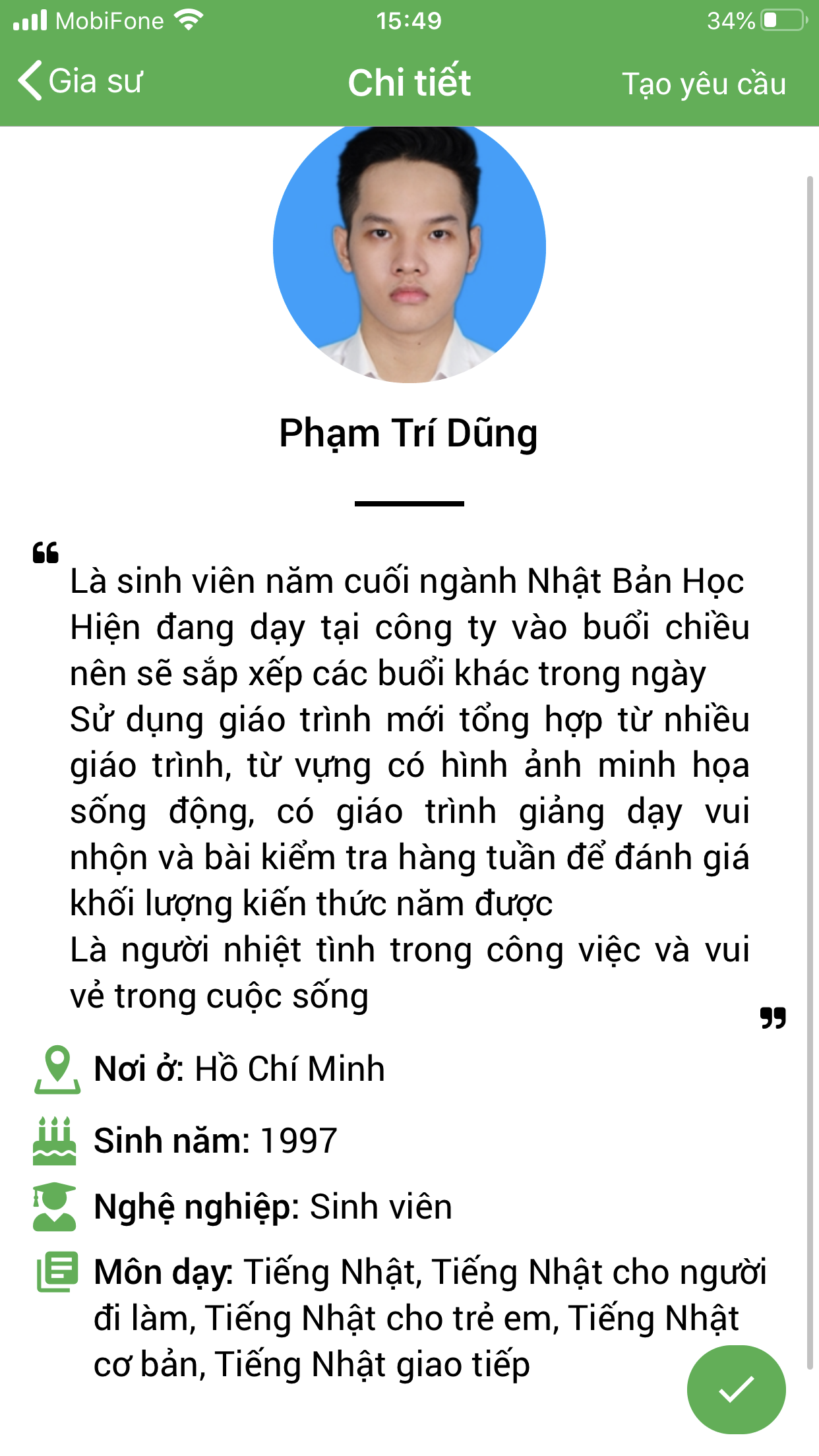dạy kèm tiếng nhật